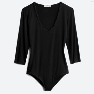 Nine Britton Amy Scalloped Neckline Bodysuit